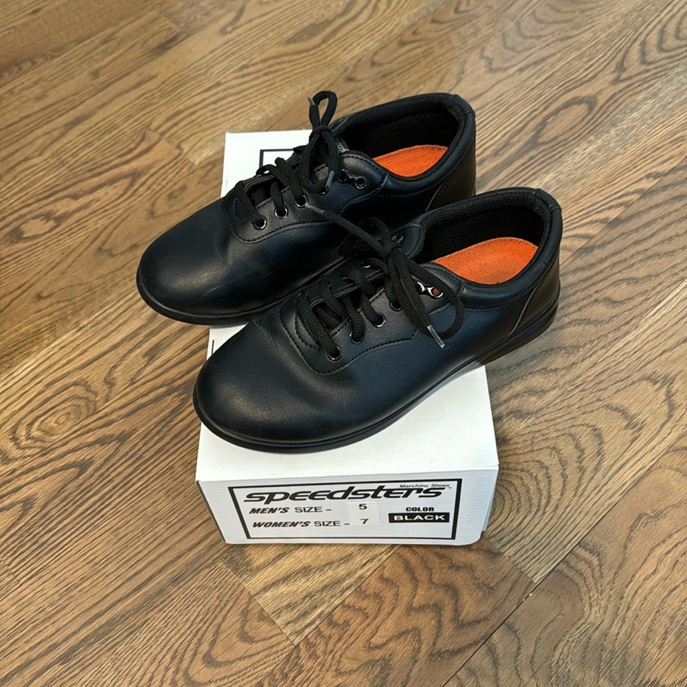 Black Speedster Marching Band Shoes size M5/W7